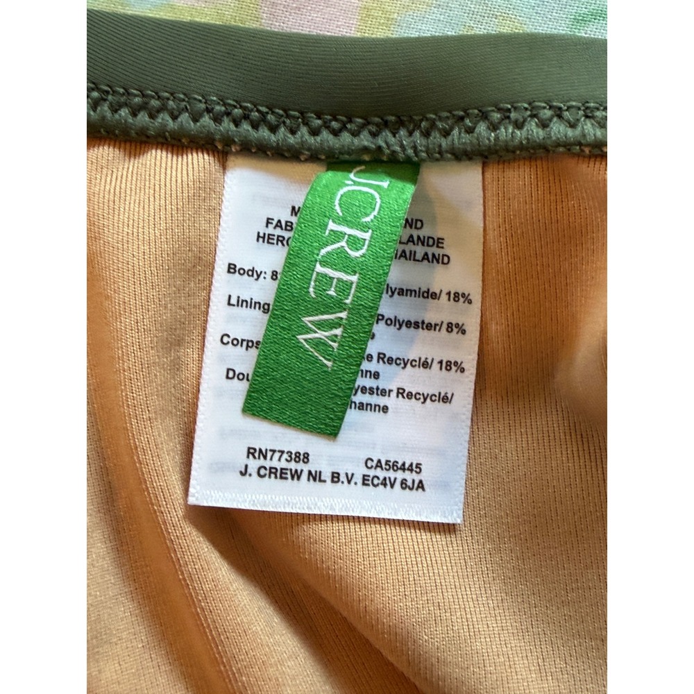 NWOT J.Crew | 2024 Squareneck One Piece Swimsuit BY354 Size 4 Olive Green - Picture 5 of 7